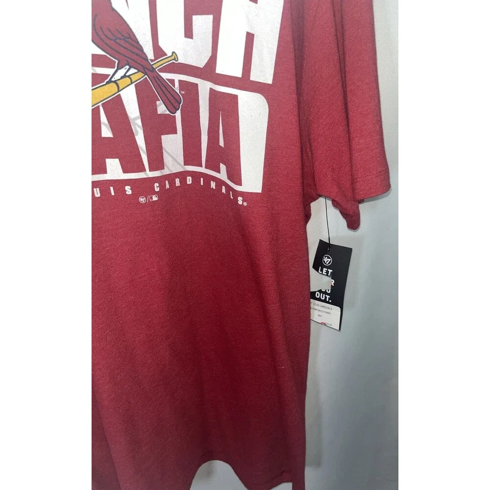 St. Louis Cardinals Bench Mafia Red T-shirt By ‘47 2XL Vintage-inspired